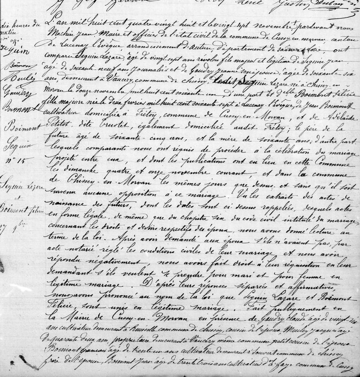 Mariage Seguin Lazare - Boimont Felicie 1.jpg